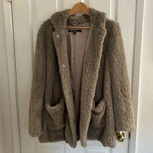Kenneth Cole Hooded Teddy Bear Coat - XL